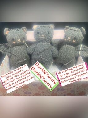 1 BNWT CUDDLE + KIND CHARCOAL KNIT BLACK BAT 1 BAT ONLY NOT SET  PLEASE READ